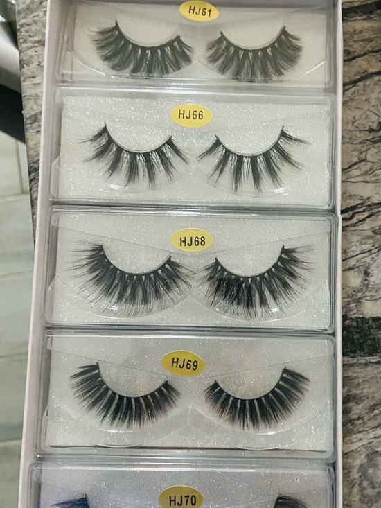 no brand Other - HJ Series Black False Eyelashes - Wispy Volume Pairs
